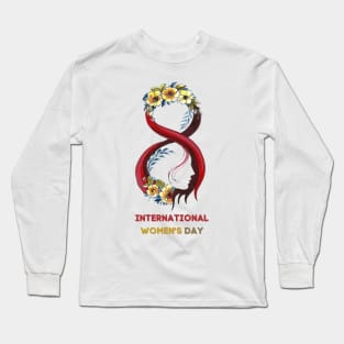 International Women's Day 2023, Embrace Equity Happy Women's Day Long Sleeve T-Shirt